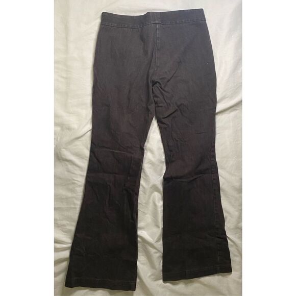 Theory Women's 4 Flare Hook and Eye closure Brown Denim - Picture 4 of 4